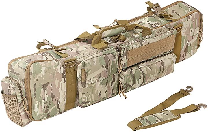 ガンケース 大容量 W100cm 2本 2丁 収納 ライフル ソフト サバゲー カメラ 三脚 釣り