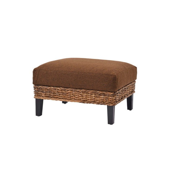 Rattan World C1461ATY オットマン アンティークブラウン Ohana シリーズ バナナリーフ メーカー直送