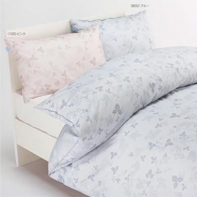 nishikawa 【 西川 】 掛けふとんカバー シングル 洗える 綿100% 全開ファスナー ワイルド ストロベリー トーンオントーン やわらか 軽い ウェッジウッド 日本製 ブルー PI0313