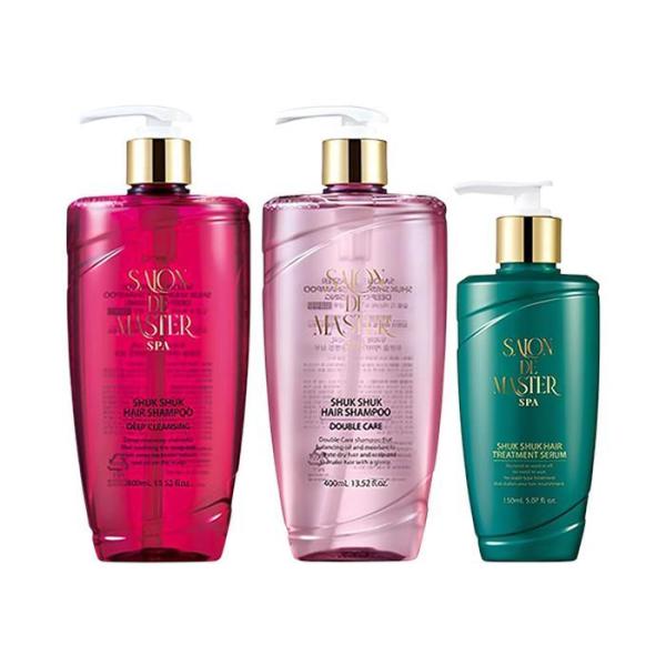 サロンド マスター シュッシュッ ヘアシャンプー 400ml 2種+トリートメントセラム150ml_M