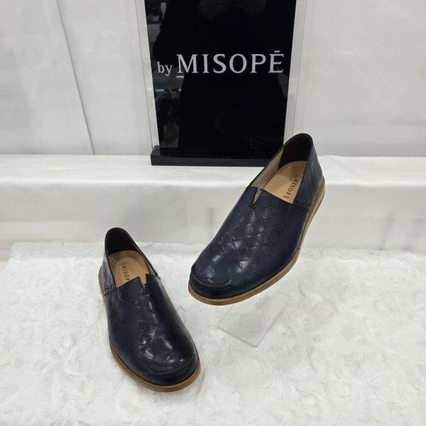 By 男性カットアウトディテールローファー 125HT337SD014 NAVY 1 JJ