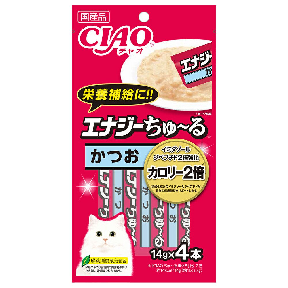 いなば　ＣＩＡＯ（チャオ）　エナジーちゅーる　かつお　１４ｇX４本　４８袋入　ＣＲＣ35―25―80―00―00 8,640円