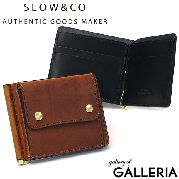 スロウ 財布 SLOW マネークリップ 二つ折り財布 herbie ハービー herbie money clip 小銭入れあり メンズ レディース レザー 本革 SO754I