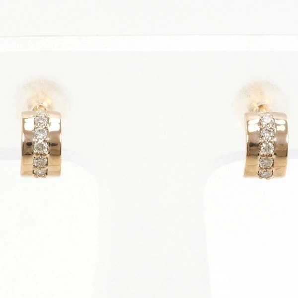 エステール K18PG ピアス ダイヤ 総重量約1.1g ジュエリー 中古