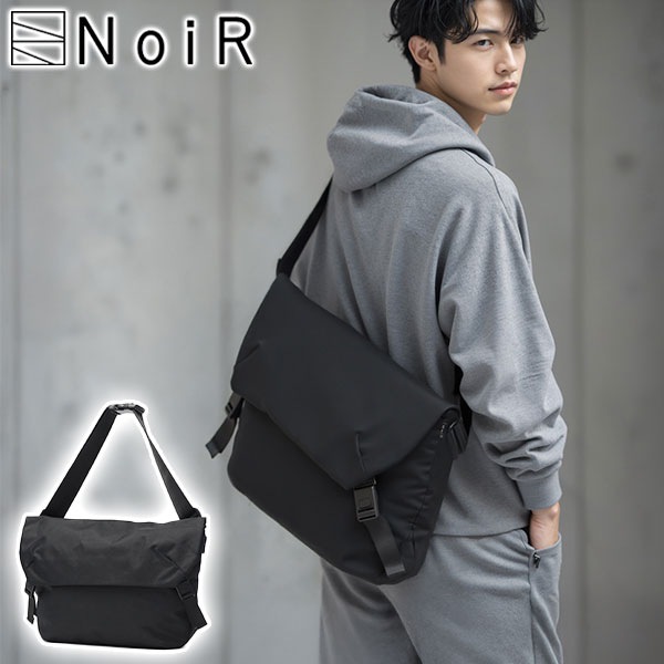 限定NoiRカラビナ付 メッセンジャーバッグ メンズ レディース A4 B4 大容量 撥水 ブランド おしゃれ ショルダー PC 15inch Compass messenger N25002