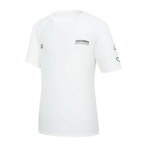 男性ハンティントンリラックスフィット半袖ラッシュガード (A4BM1RR43_WHT)