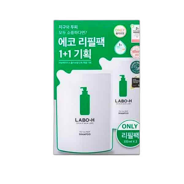 脱毛症状緩和シャンプー頭皮強化リフィルパック333ml*2入企画