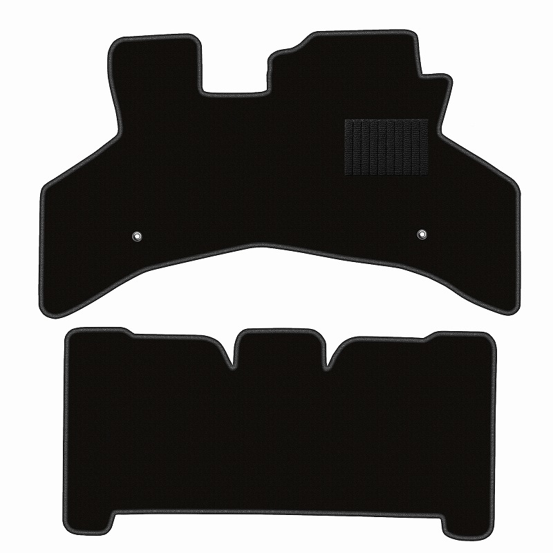 ダイハツ ハイゼットバン S320V S330V DX系 リヤ一体型シート フロアマット [16色から選択]