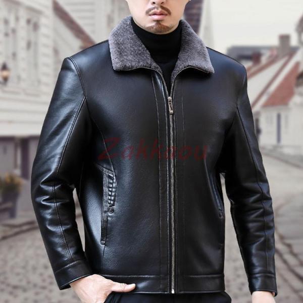 メンズ革ジャン 本革　秋冬　レザージャケット ライダースジャケット 韓国 バイクウェア シングル 男性用 防寒防