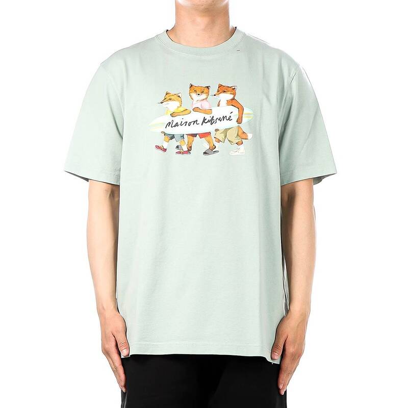メンズ半袖Tシャツ (MM00120KJ0118 シーフォームブルー) 24SS