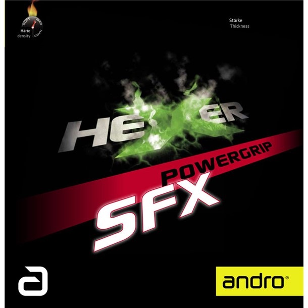 アンドロ andro ヘキサーパワーグリップSFX 卓球ラバー (112295-rd)