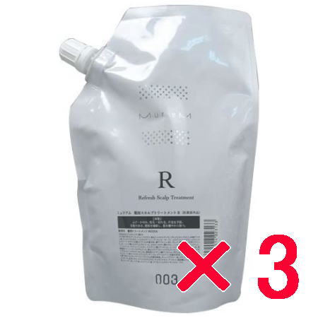 ナンバースリー 003/ミュリアム クリスタル/ミュリアム 薬用スカルプ トリートメント R 500g (詰替用)【3個セット】