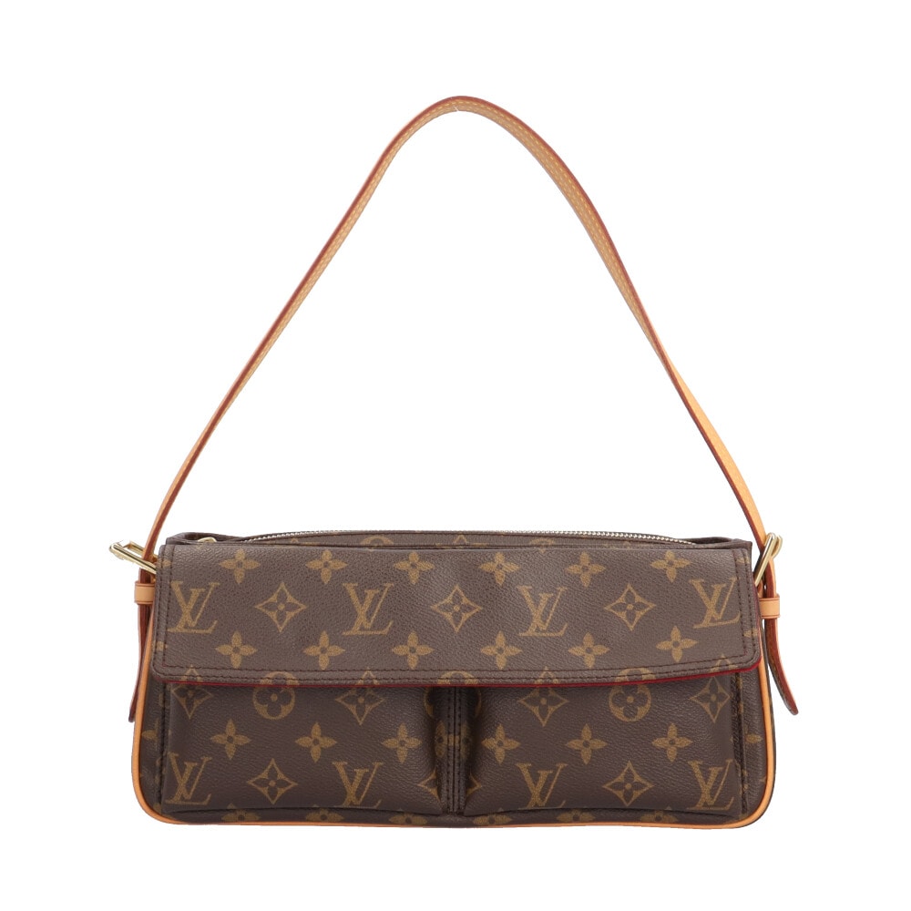 ルイヴィトン ヴィバシテMM モノグラム ショルダーバッグ モノグラムキャンバス M51164 ブラウン LOUIS VUITTON 中古