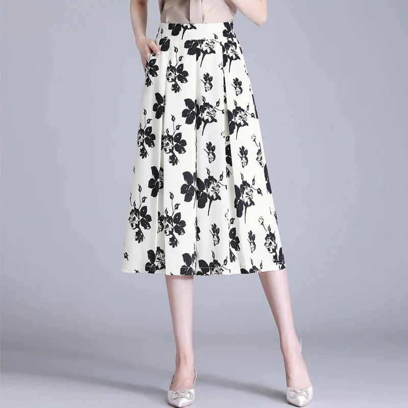 Aライン プリーツスカート夏の新型キュロットパンツ 大きいサイズ キュロットスカート30%制限