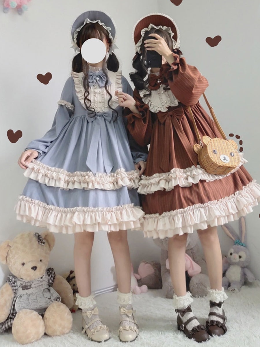 ロリータ コスプレ キョンシー服 長袖 洋服 レトロ スカート コスチューム 日常