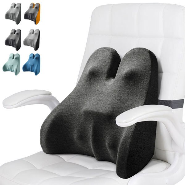 ランバーサポート 背もたれ クッション シートクッション カークッション 腰クッション 椅子用クッシ