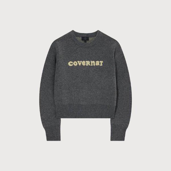 長袖Tシャツ CQK CO2504KT70-CH ウーマン クーパーロゴ ニット チャコール