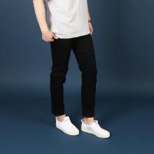 WKR104 ベーシックスパンブラックジーンズ 男女共用