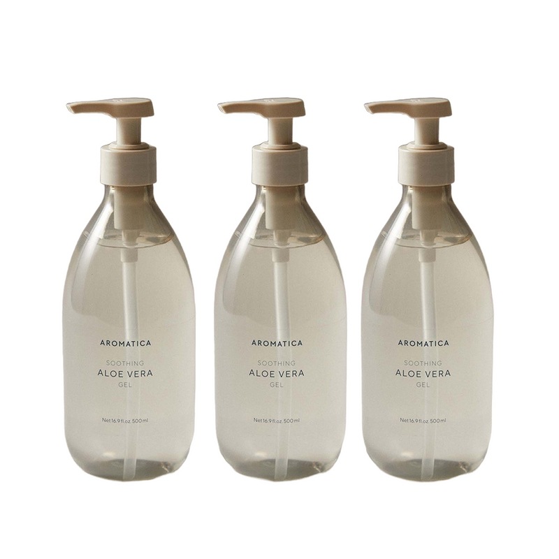 アロマティカスーディングアロエベラジェル大容量セット（500ML×3個）ビーガン高保湿鎮静クーリングジェル