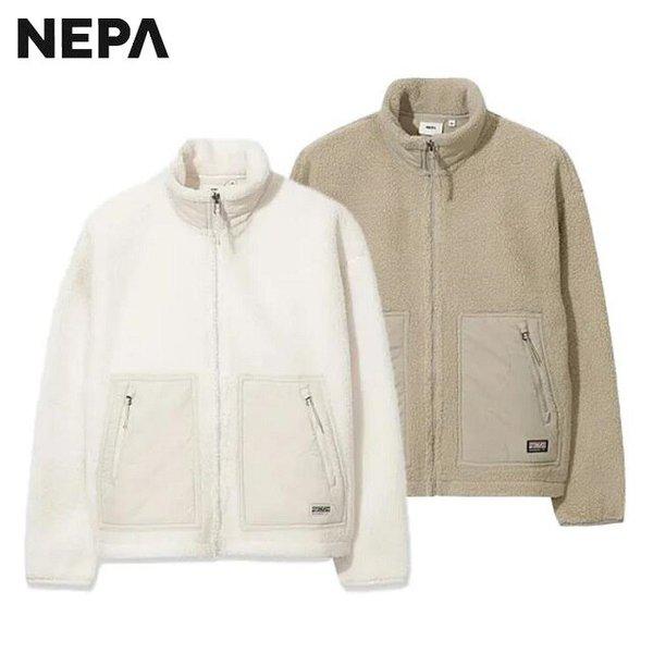 春秋用/冬用 女性 ブークレ クロップド フリース ジャケット - 7L86160