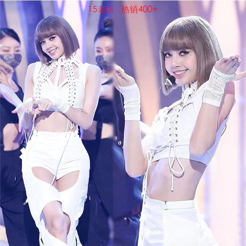 lisa パフォーマンス服 ジャズダンス クールストリートダンススーツ