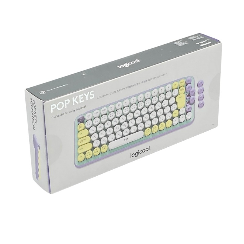 中古 ロジクール POP KEYS K730PL メカニカル ワイヤレス キーボード パープル 日本語配列 メカニカルキーボード ワイヤレスキーボード K730