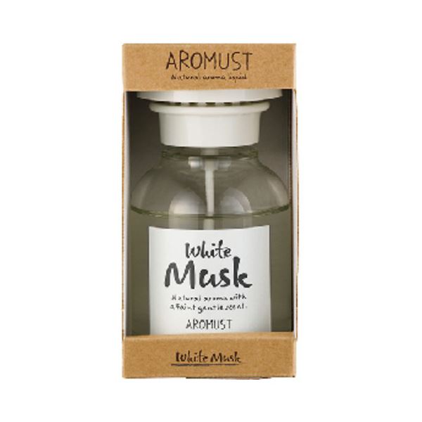 （まとめ） 晴香堂 アロマストナチュラル リキッド ホワイトムスク 210ml 1本 [x5セット]