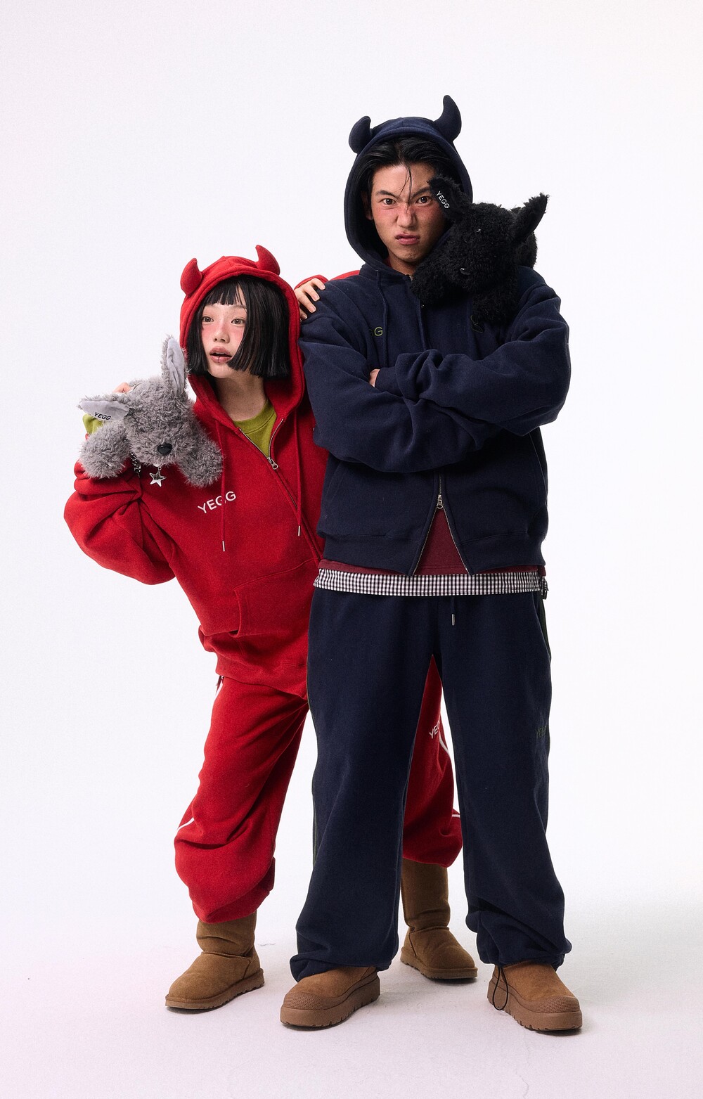 【YEGG】DEVIL HOODIE : 2COLORS