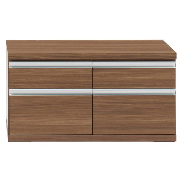 フナモコ ラチス ローチェスト (幅90×48cm) リアルウォールナット FLD-90S