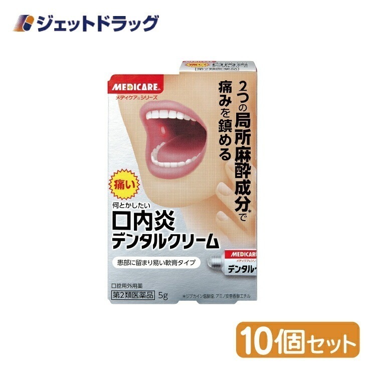【第2類医薬品】デンタルクリーム 5g ×10個