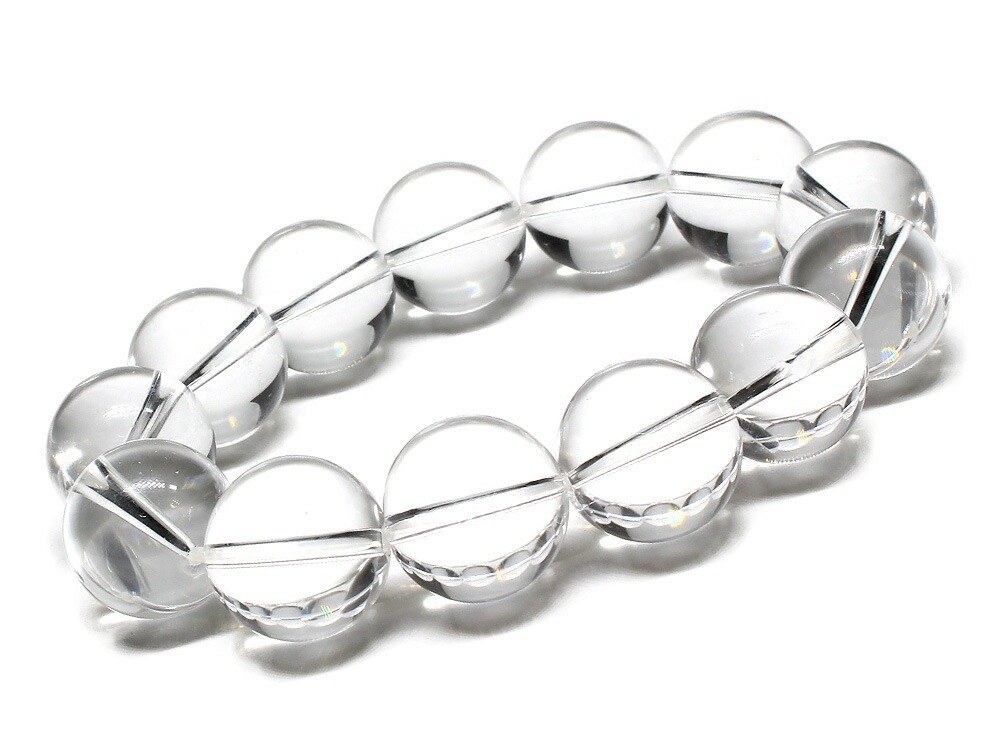 水晶 ブレスレット 16mm 男性用 パワーストーン ブレスレット メンズ 天然石 数珠 アクセサリー メンズブレスレット レディースブレスレット パワーストーンブレスレット 天然石ブレスレット 男性