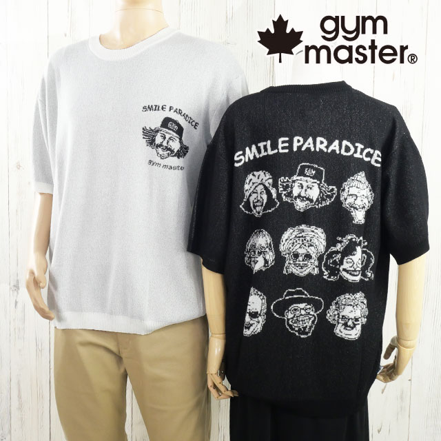 ジムマスター サマーニット メンズ ジャガードニットスマイルパラダイス Tee 半袖 レディース トップス サマーセーター アパレル クルーネック 服 カジュアル ウェア G321782 01 ホワイ