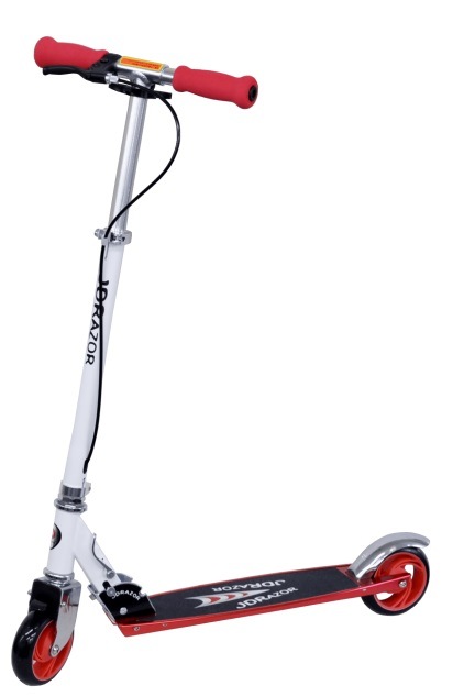 ジェイディージャパン キックスクーター　キックボード　ハンドルブレーキ付　子供用　大人用　折りたたみ式　　MS-285-B2-REカラー：レッド SSL-JDJ 8,301円