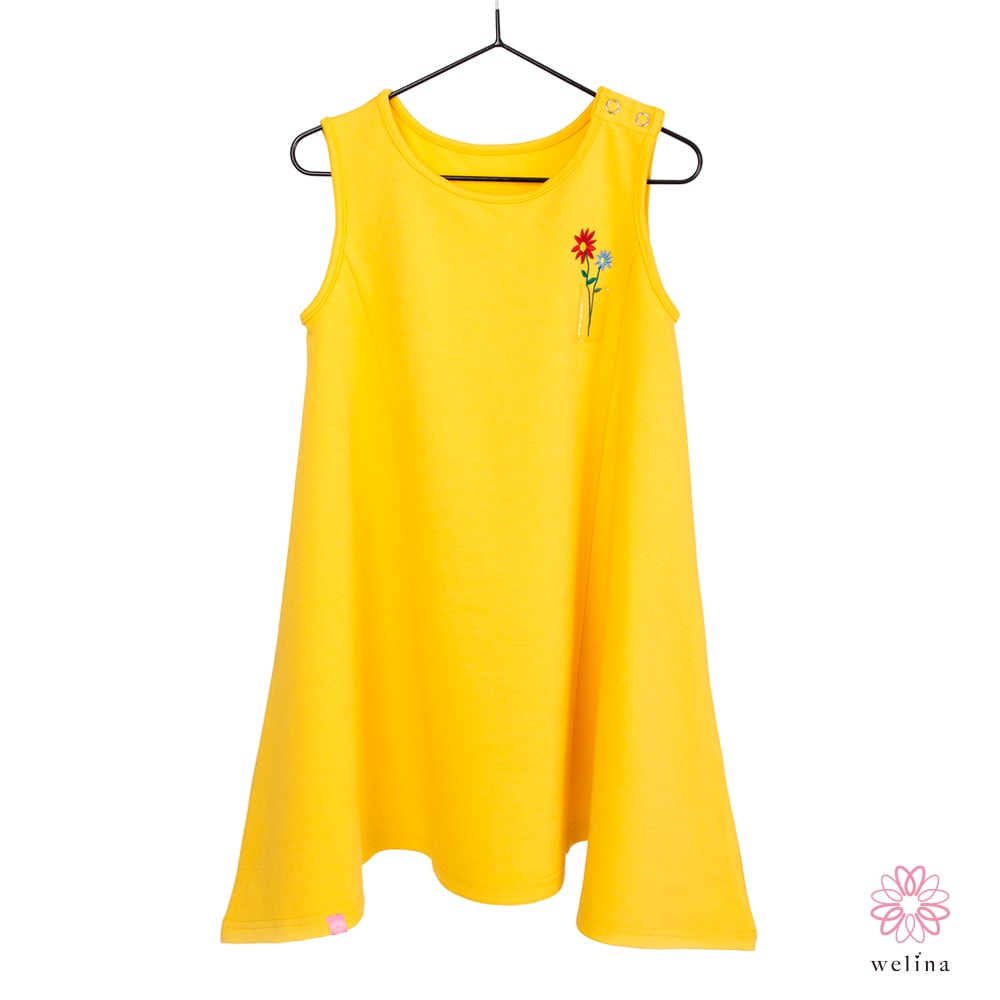 花柄タンクトップワンピース