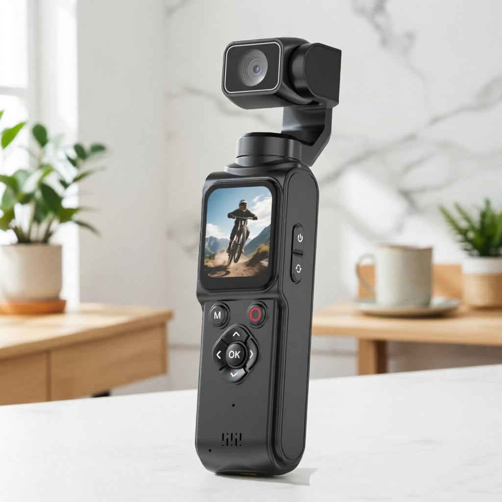 4k Hd Wifiハンドヘルドジンバルポケットカメラhd Vlogレンズ電動回転屋外旅行撮影dv