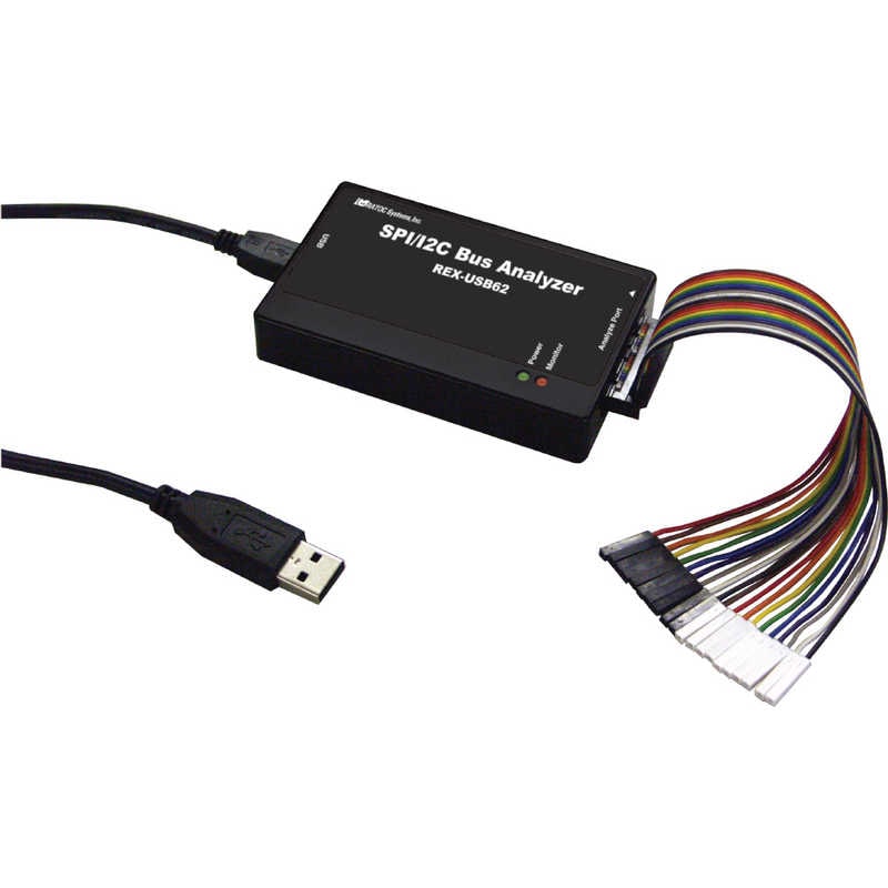 ラトックシステム　USB接続SPI/I2Cアナライザ　REX-USB62