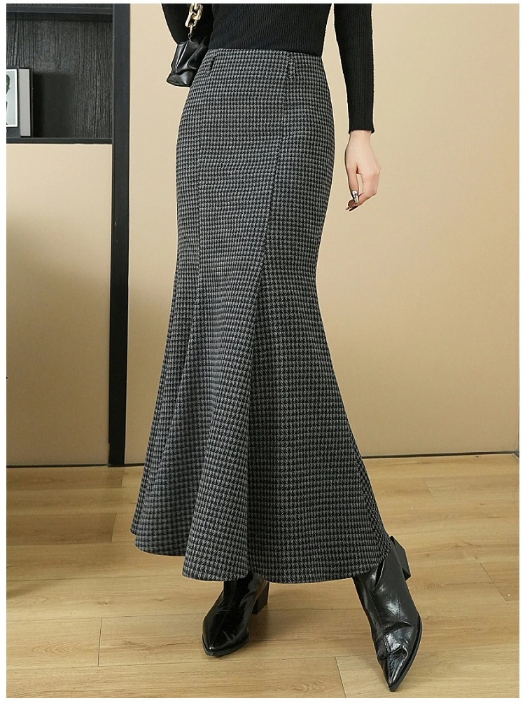 タイトスカート ペンシルスカート裏地付き スカート ロング丈/レディース /スカート/ ハイウエスト/通勤/オフィス/フォーマル/ビジネス/就活/大きいサイズ/ストレッチ/普段着 春秋冬物　ブラック 5,683円