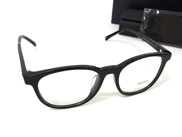 プラダ 眼鏡 伊達メガネ プラスチック VPR A15-F 5418 16K-1O1 145 ブラック だてめがね 伊達眼鏡 ブランド 運転 ドライブ アイウェア【本物保証】