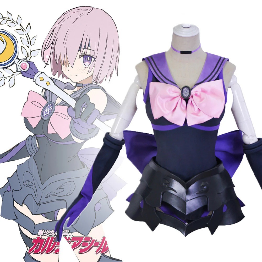 Mash Kyrielight -女の子のためのコスプレ衣装,アニメパーティー服,カーニバル,ハロウィーン,クリスマス,コス