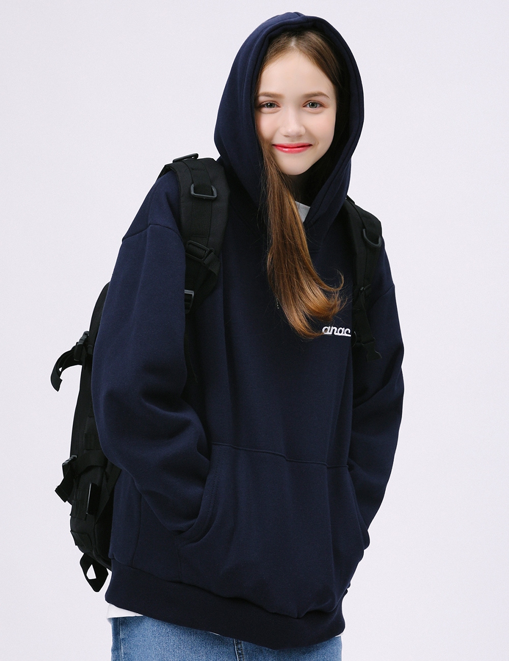 ESSENTIAL SIGNATURE STITCH HOOD 韓国正規品 HOODIE