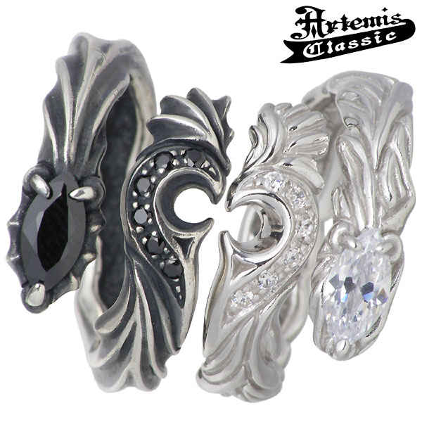 アルテミスクラシック Artemis Classic シルバー リング ドラゴン & フェニックス ハート シルバー ペア 指輪 アクセサリー ストーン 1325号 ACR0209 0210 P 23,100円