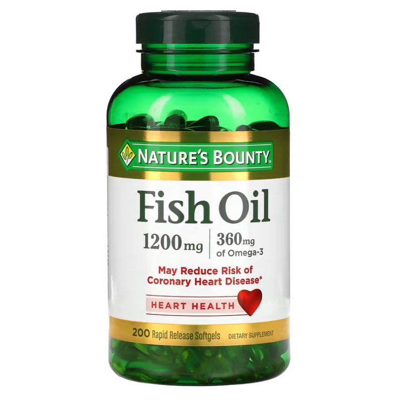 フィッシュオイル 1200mg 即時放出ソフトジェル200粒