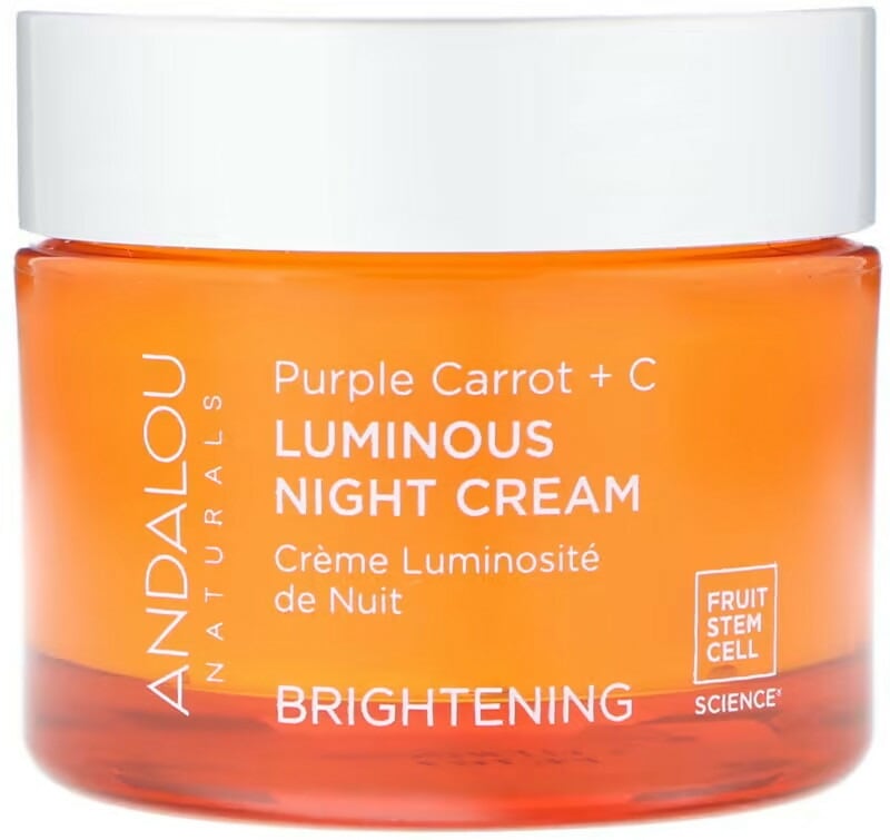 Andalou Naturals　輝きのナイトクリーム 紫ニンジン+ C 1.7液量オンス (50 ml)