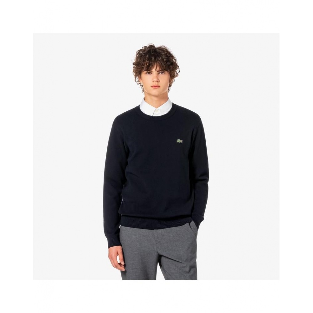 ラコステメンズコットンクルーネックセーター AH661E-55N 166