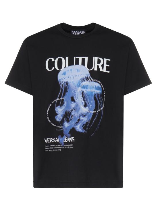 VERSACE Men T-Shirts 80GAHD07 CJ01Z899 BLACK