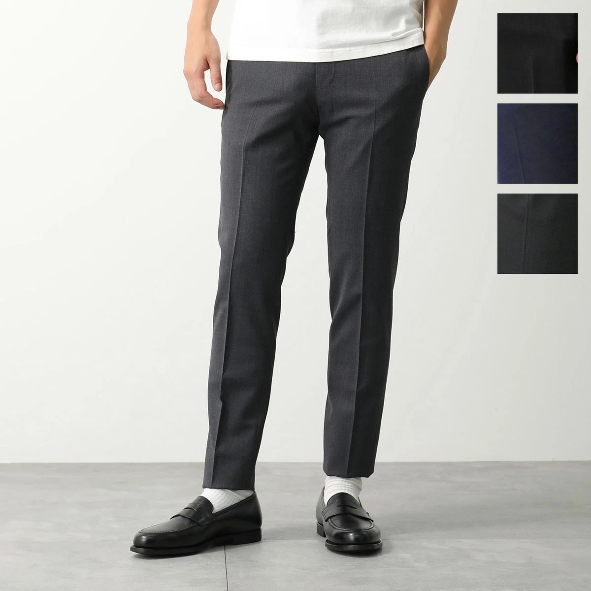 PT TORINO ピーティートリノ スラックス COKSZEZ00CL1 PO36 メンズ ウールブレンド スキニーフィット ノープリーツ ストレッチ パンツ カラー4色