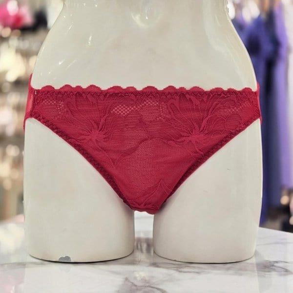 AK盆唐店 ジャカードフルレース三角パンティー BP1991A-RED
