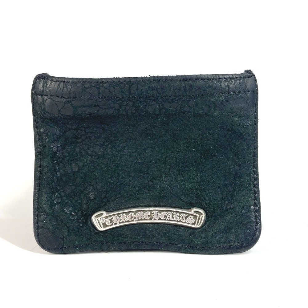 コインケース ロゴ チェンジコインパース 財布 小銭入れ レザー ブラック