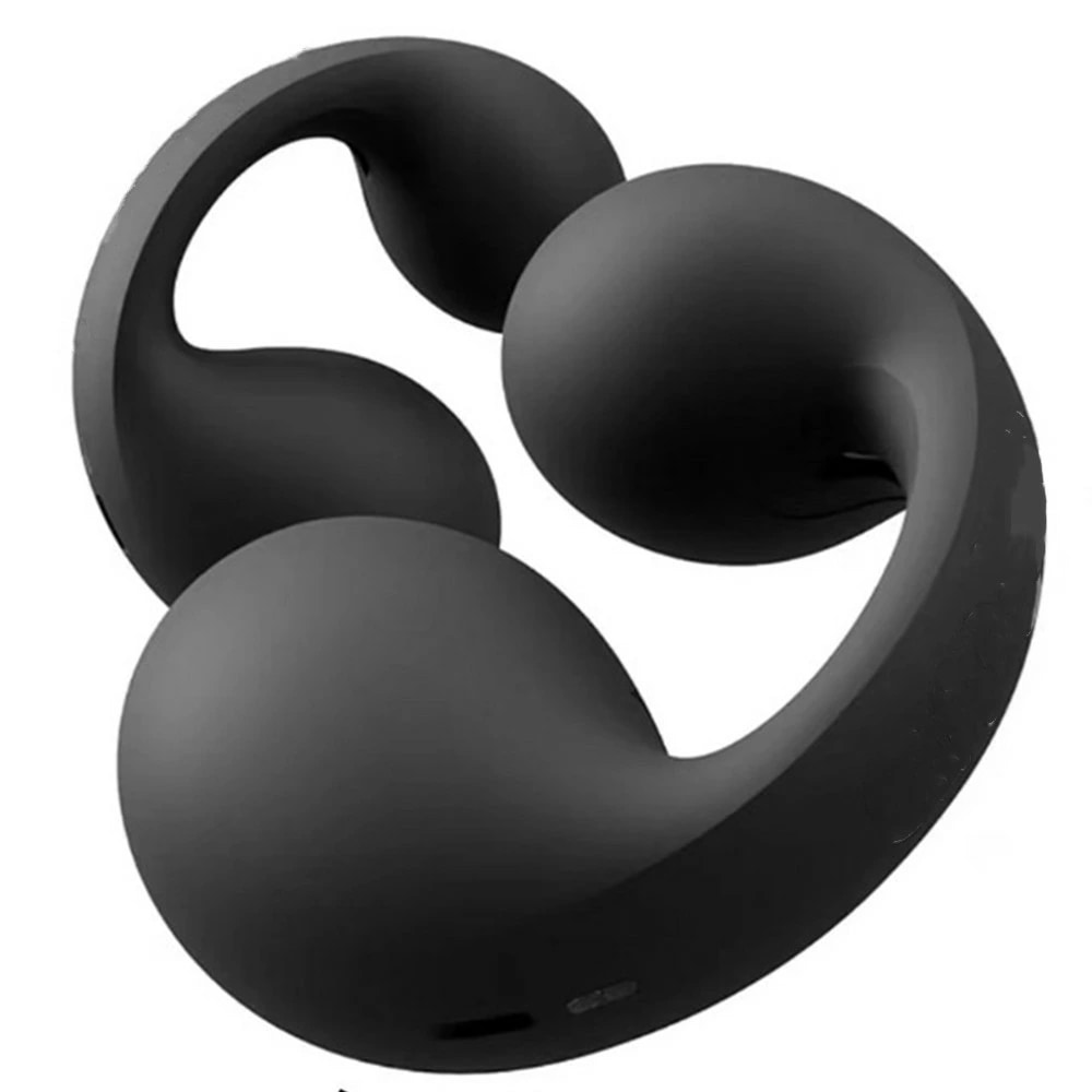 【骨伝導 耳をふさがない】透明感凄すぎる イヤカフ型のイヤホン ワイヤレスイヤホン bluetooth5.3 快適 音漏れ防止耳掛け式 bluetooth イヤホン ノイズキャンセリング 自動ペアリ