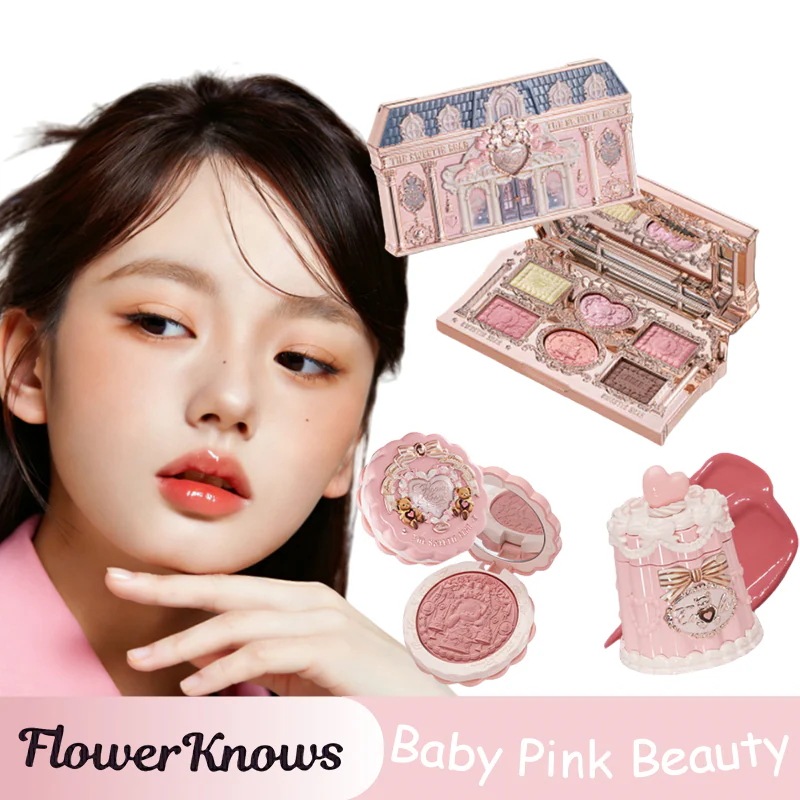 FLOWER KNOWS新シリーズ スウィートベアシリーズ ラッキーギフトBOX アイシャドウパレット コンシーラー チーク リップジェル ミラー チークブラシ ヘアピン 7点セット　ラッキーギ...